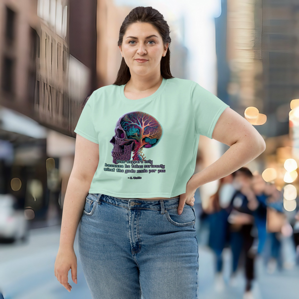 Psychedelic Pop Cropped T-Shirt